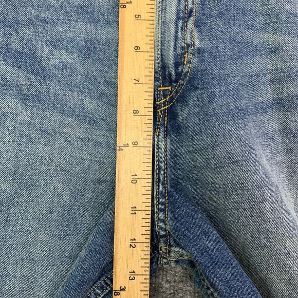 NEW H&M Curvy Wide-Leg High-Waist Jeans Sz 2 Blue‎ Stretch Denim - Picture 6 of 12